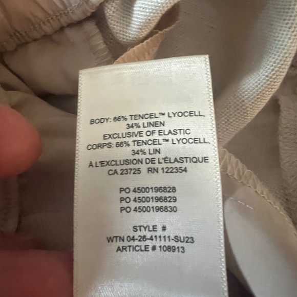 Aritzia Wilfred Omina Linen Drawstring Shorts - Picture 9 of 10